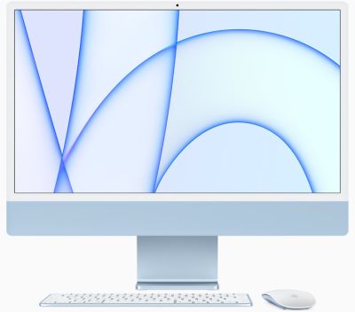 Фото 1 — Моноблок Apple iMac 24" (M1 8C CPU, 7C GPU, 2021) 8 ГБ, 256 ГБ SSD, Синий MJV93