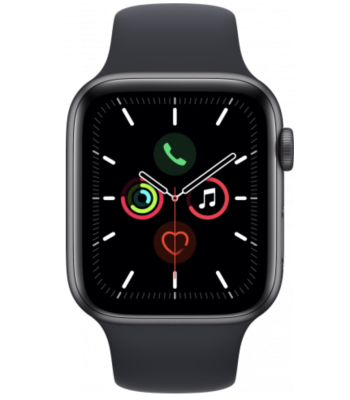 Фото 2 — Apple Watch SE 2020 44 мм спортивный ремешок темная ночь