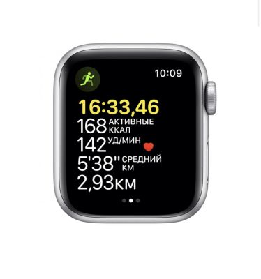 Фото 3 — Apple Watch SE 2020 40 мм спортивный ремешок серебристого цвета