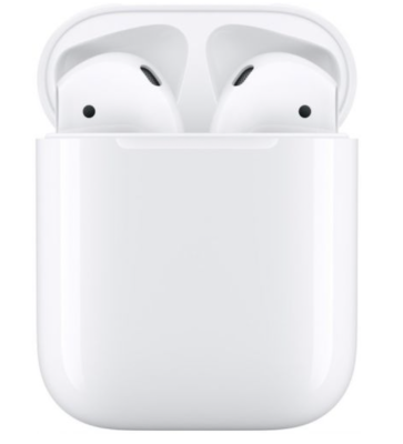 Фото 1 — Беспроводные наушники Apple AirPods 2 в зарядном футляре (2019)