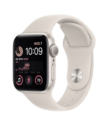 Фото 1 — Apple Watch SE 2022 44 мм Сияющая звезда, спортивный ремешок цвета