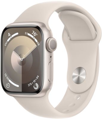 Фото 1 — Apple Watch Series 9 45 мм Сияющая звезда, спортивный ремешок