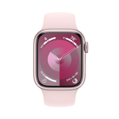 Фото 2 — Apple Watch Series 9 45 мм Розовый, спортивный ремешок